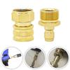 Aluminum Plated M22 Pressure Washer Hose Connector 1.5 Quick Connect Fitting for Patio Vehicle Cleaning Tasks