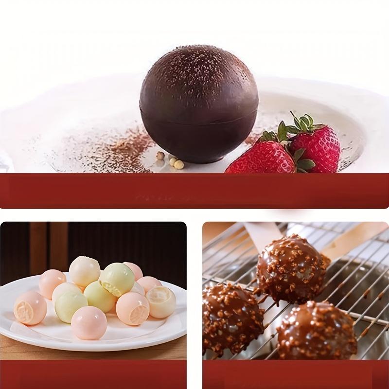 Mini-Silikonformen in runder Kugelform, Kuchendekorationswerkzeuge, Schokoladenform, Eiswürfelform, Herstellung von Gelee-Mousse-Dessertform