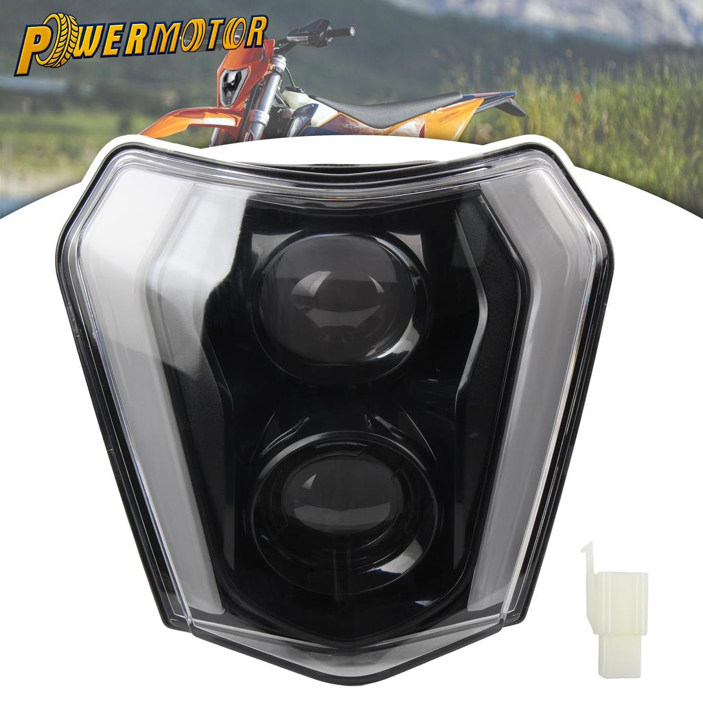 LED Headlight Motorcycle Headlamp DRL Light For KTM EXC XCW EXCF SX SXF XC XCF XCFW 125 250 300 350 450 530 Motocross Enduro