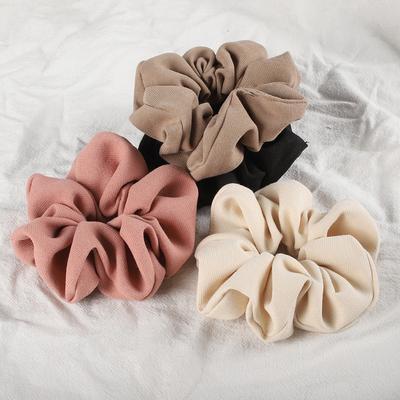 Fashion Winter Fabric Large Hair Scrunchies Elastic Hair Bands Women Girls Ponytail Holder Hair Ties Hair Accessories New