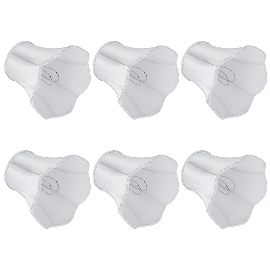 6Pcs European Modern Chandelier Fabric Lampshade Wall Lamp Cover Light Fittings White