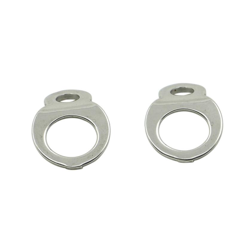 2Pcs Stainless Steel Tie Down Strap Rings Point Securing For Motorcycle Dirt Bike ATV UTV Trailers Trucks Accessories