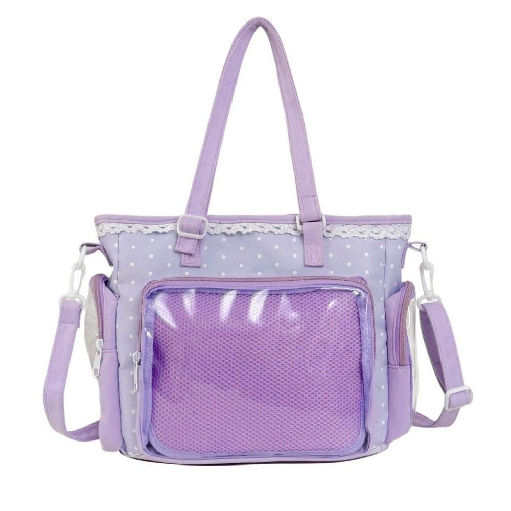 Borsa a Tracolla Trasparente Stile Balletto Pois Anime Y2k Lolita Borsa a Tracolla da Donna