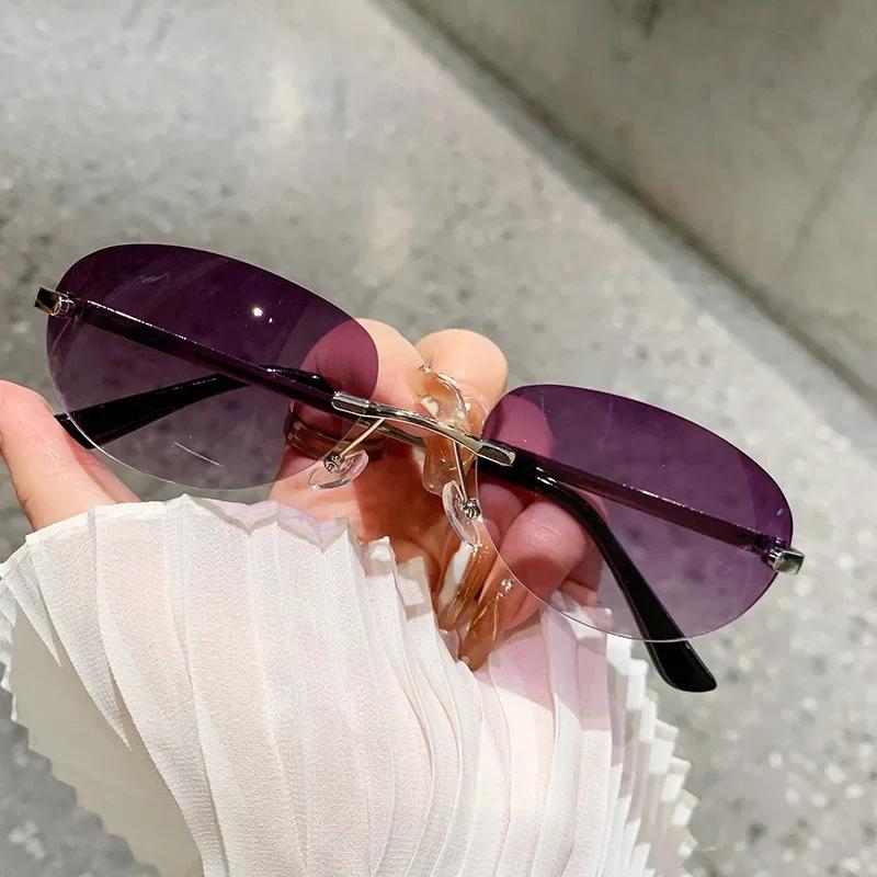 New Luxury  Designer Small Frame Cat Eye Sunglasses Women Vintage Fashion Sun Glasses Popular Punk Ladies Shades UV400