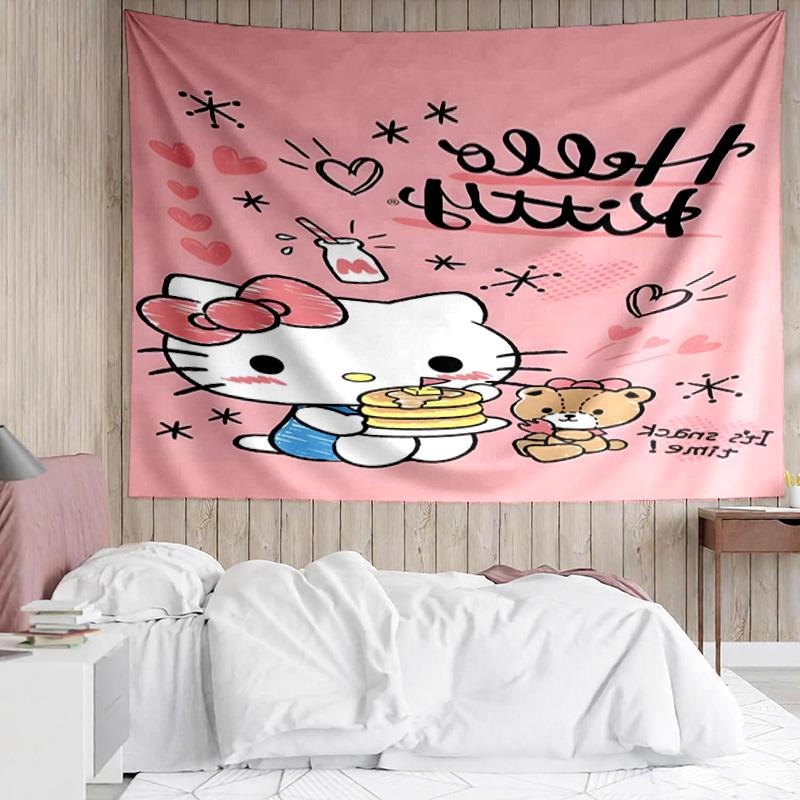 1PC Kitty Party Quick-Dry Tapestry, Unique Design Tapestry, Suitable for Bedroom,Livingroom, Playroom,Heartwarming Holiday Gifts