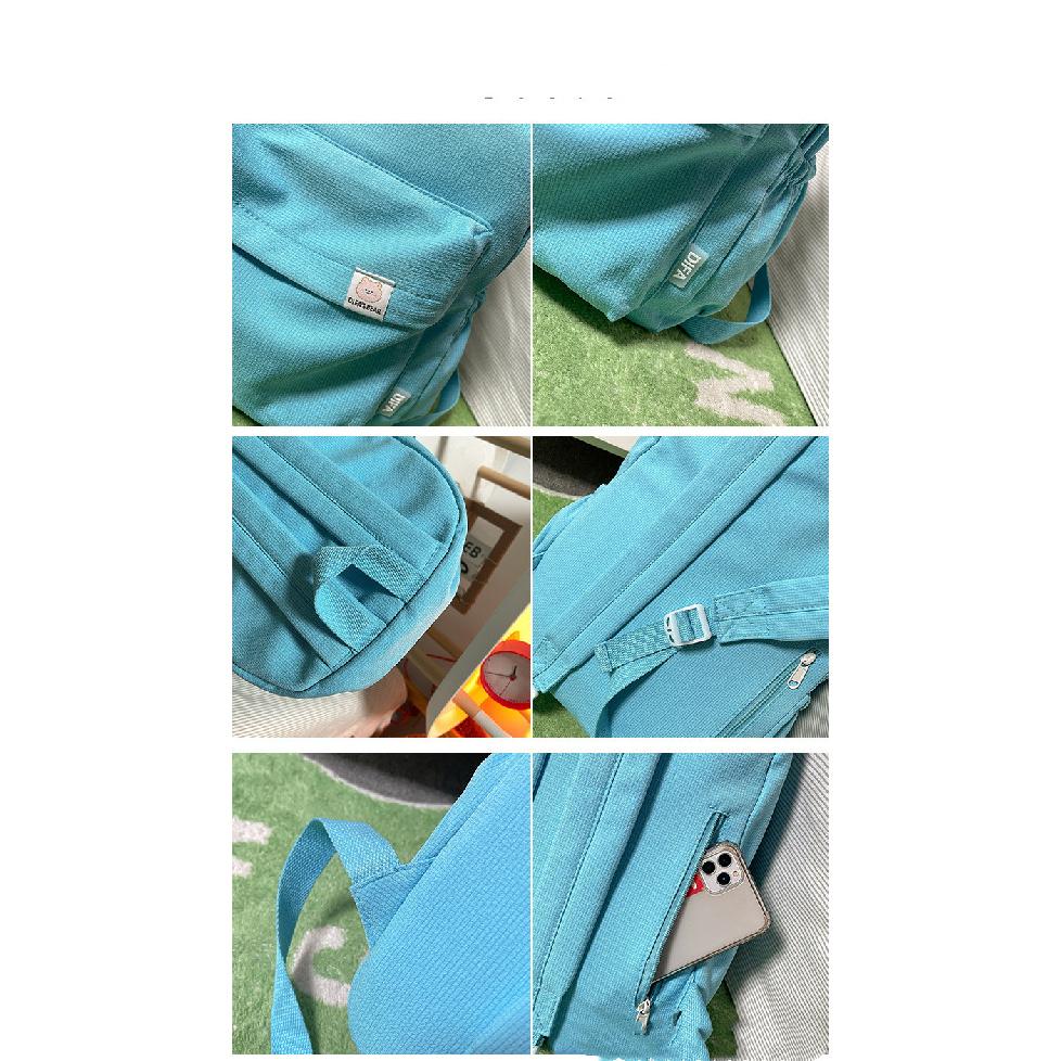 Cute Candy-colored Backpack High School Simple Large-capacity Backpack
