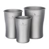 Pure Titanium Camping Mug Portable Single Layer Beer Cup Travel Water Tea Juice Outdoor Hiking Picnic