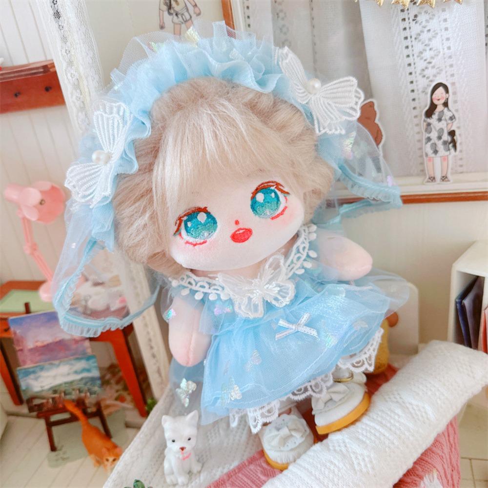 Lolita Cotton Doll's Clothes Wedding Dress Plush Doll Clothes  20cm Cotton Doll
