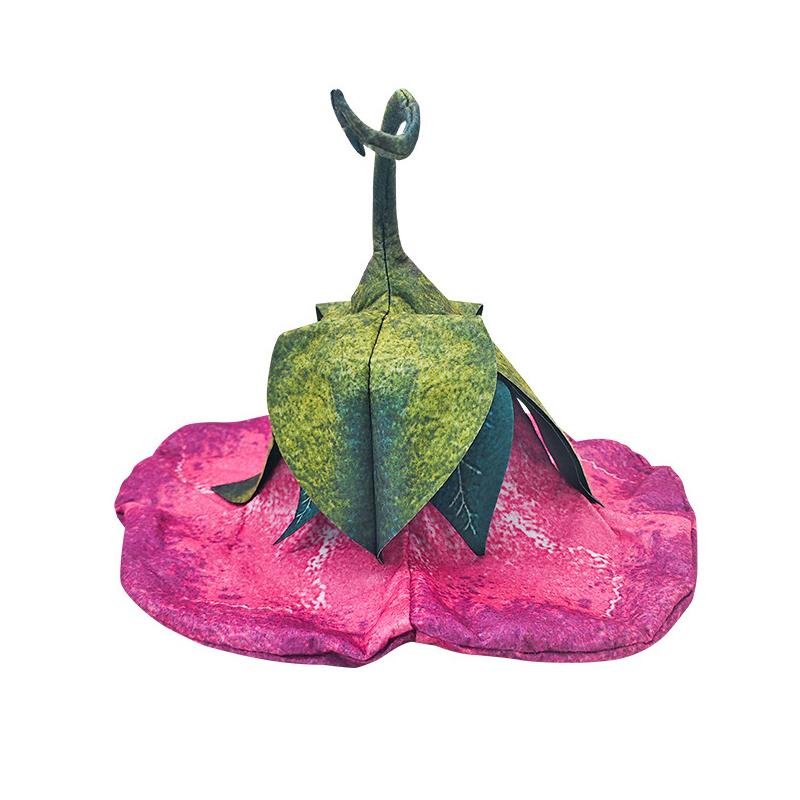 Morning Glory Horn Flower Hat Witch Hat Festival Party Performance Stage Props Party Halloween Decoration