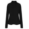 Sudadera Atlética de Manga Larga para Mujer con Cremallera Delantera Ajustada Ropa Deportiva Casual Elástica Ligera Capa Base para Fitness