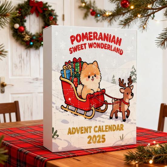 Christmas Advent Calendar Corgi Design 24-Day Countdown Decoration Kid Surprise Advent Calendar Holiday Decor