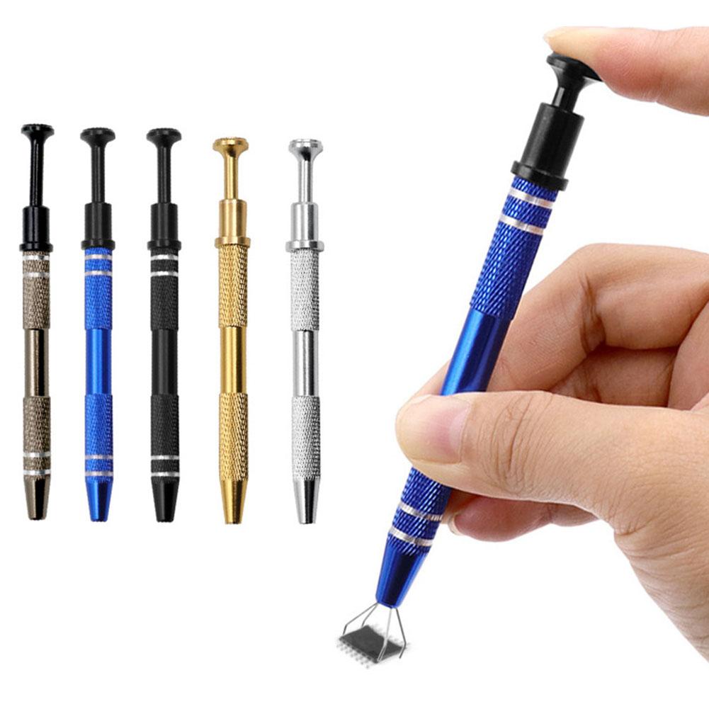 IC Puller BGA Chip Four Claw Picker SMT Electronic Components Gemstone Clip Nail Sponge Gripper Pen Practical Little Tools New