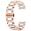 [BINLUN] Stainless Steel Ceramic Watch Bracelet Replacement Watch Band Polished Finish Men's Strap 12mm / 14mm / 16mm / 18mm / 20mm / 22mm Butterfly B