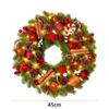 LED Christmas Wreath with PineCones Artificial Decorative Garland Timing Christmas Ornaments Garland for Scene Decoration Layout