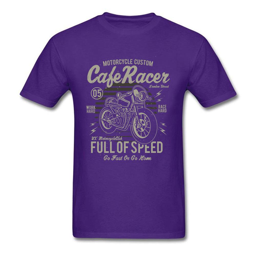 Cafe Racer Voller Geschwindigkeit Vintage Motorrad T-Shirt Retro Motorrad Rennfahrer Auto Spiel Neue T-Shirts Fahrer Biker Cooles T-Shirt Übergröße