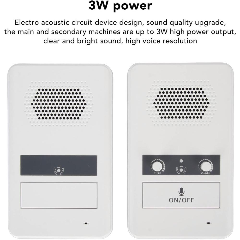 Home Intercom, 656-foot Home Intercom System, Room-to-room Intercom, Bank, Office, Store, and Station Counter Intercom System (1 Set)