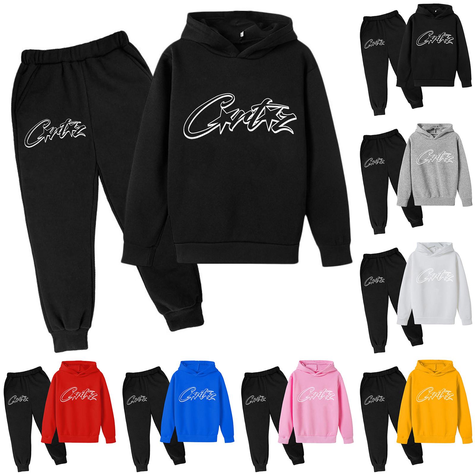 

Плюшевые брюки с длинными рукавами, свободный пуловер с капюшоном для детей