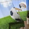 Soccer Ball On Green Grass Field Sheer Curtains For Living Room Kids Bedroom Tulle Curtains Kitchen Window Treatment Drapes