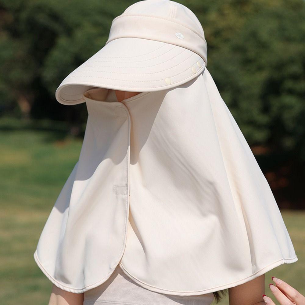 Wide Brim Mountaineering Hat UV Anti Women Sun Hat Casual Shawl Fisherman Hat  Summer