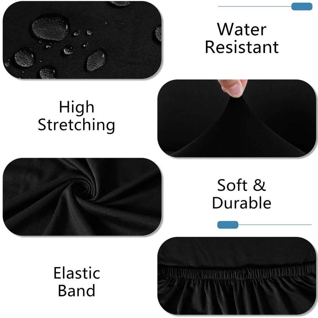 Spot Chair Cover Milk Silk Elastic Waterproof Bench Cover Hotel Restaurant Dining Table Chair Cover