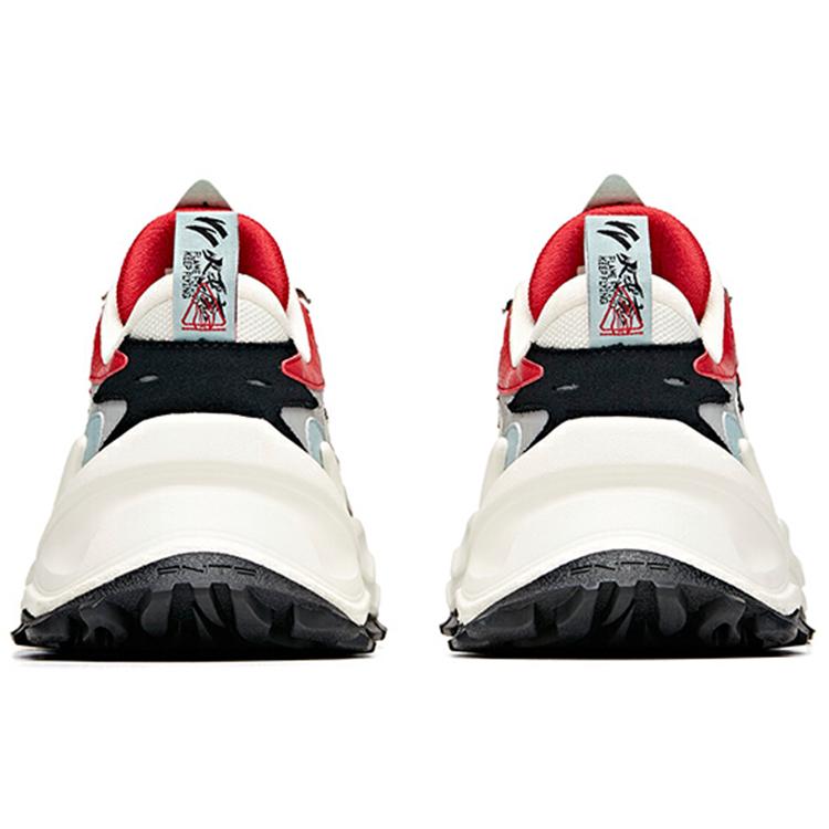 Anta Hot Life Collection, Casual Breathable Low Top Chunky Sneakers Men's Red White 912028880-3