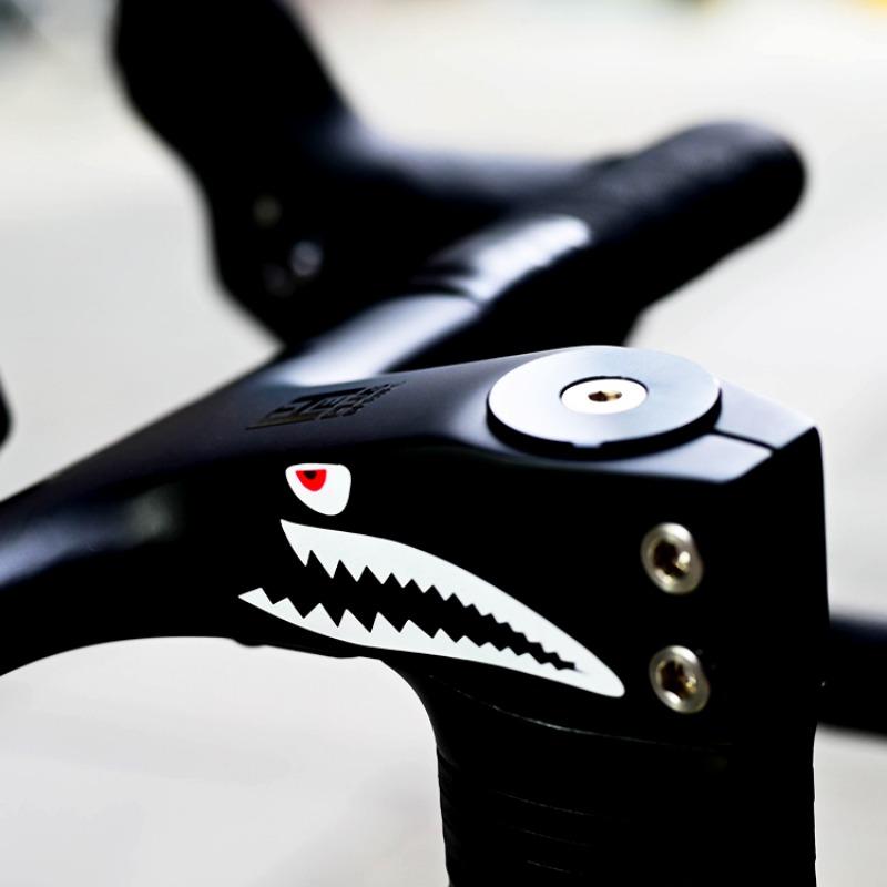 1 Pereche Autocolante Personalizate Rechin Bicicletă Rutieră Impermeabile Cadru Bicicletă Decorațiune Amuzantă Autocolante Vinil Tub Bicicletă MTB