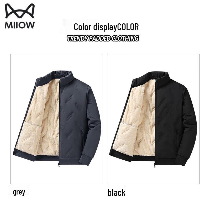 Men's Lamb Fleece Lined Winter Cotton Jacket