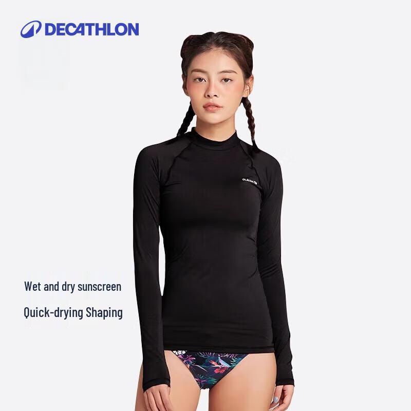 DECATHLON Women's Long Sleeve Two-Piece Rash Guard