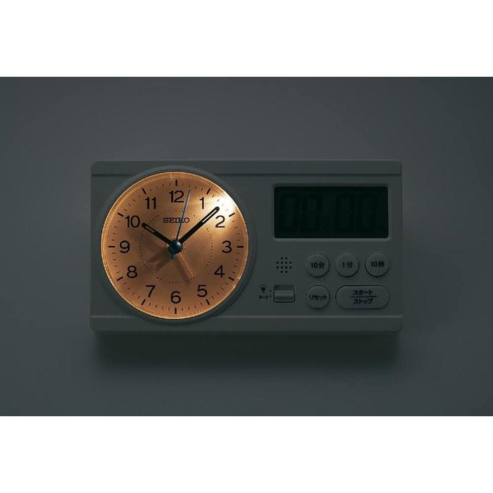 Seiko Clock Alarm Clock Study Time White BC418W