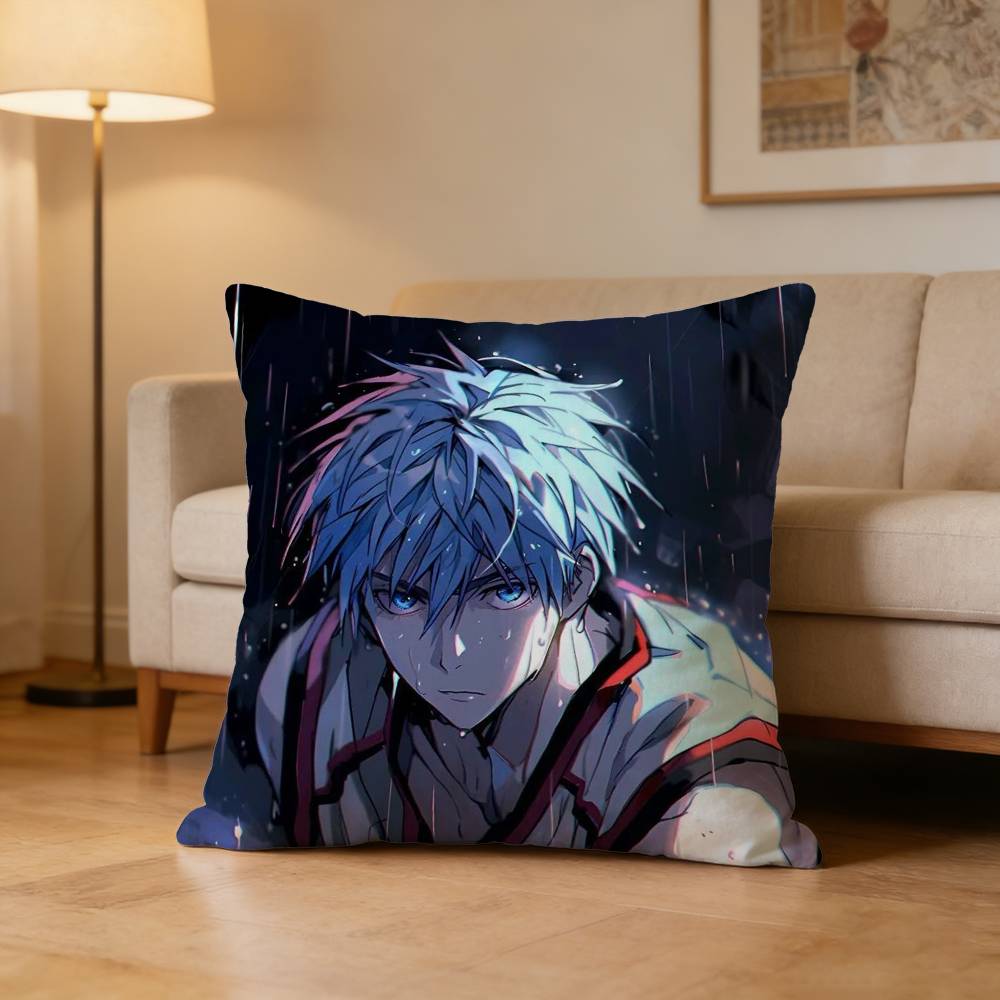 Anime KKurokos BBasketballS Pillow Case Pattern Printed Pillowcase For Living Room Sofa Cushion Cover