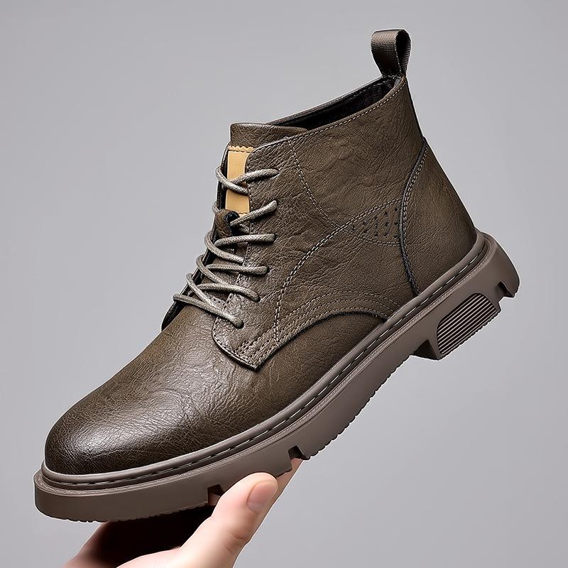 2025 Direct Sales 2025 Autumn and Winter New Men's Martin Boots Versatile Trend Casual Short Boots British Style Men's Boots