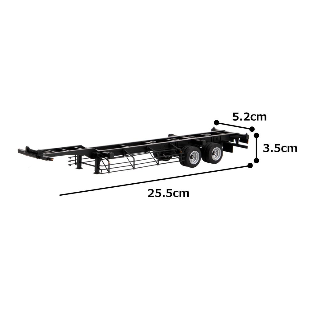 Platz Kencraft Japan Trex for Shipping Black 1/50 40-foot Semi-trailer Containers,