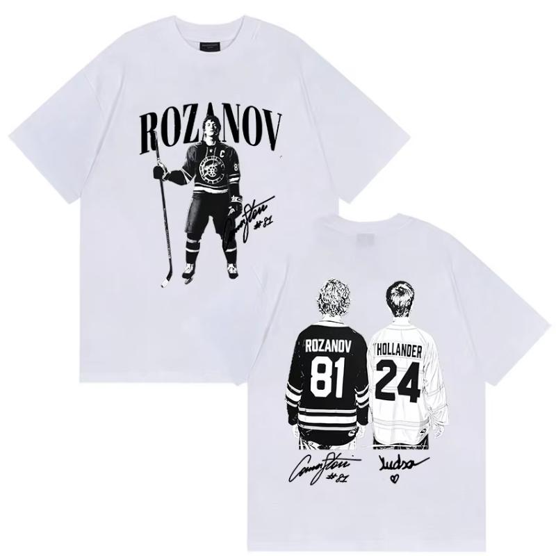 Ilya Rozanov Hollanov Large Unisexs Tshirt Heating Competition Retro Pattern Tshirt Movie Shane Hollander Cotton Tshirt