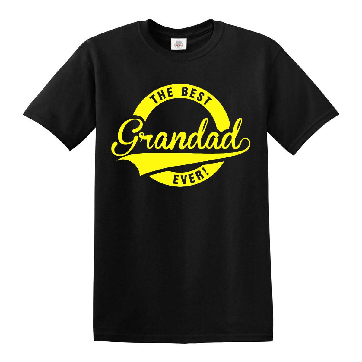 

The Best Grandad Ever! T-Shirt Funny Fathers Day Present Dads Gift Mens Top Tee S разноцветный