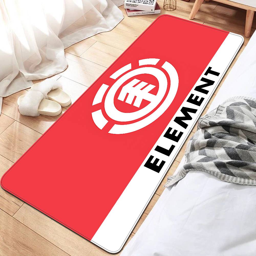 Tappetino per Porta Logo Skateboard E-Element Lavabile Antiscivolo Tappeto per Area Salotto Divani Sedie Tappeti per Area Comodino Cucina