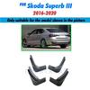 Set Geformte Auto Schmutzfänger Für Skoda Superb III 3V 2016- Schmutzfänger Spritzschutz Schmutzfänger Kotflügel Kotflügel Vorne Hinten Styling