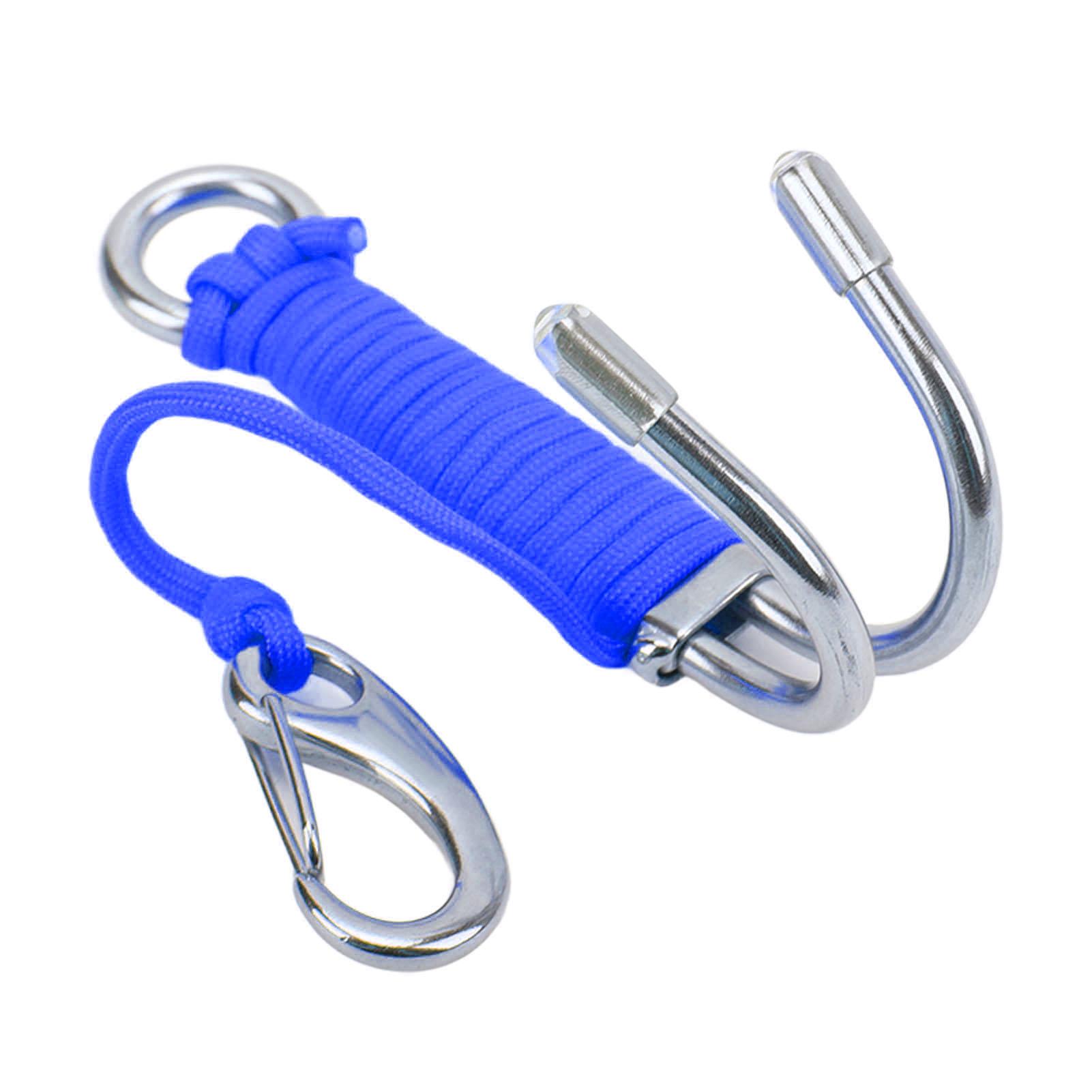 

Дрейфовый крюк для дайвинга Двойной из нержавеющей стали Дрейфовый крюк с линем для пещерного дайвингаСиний