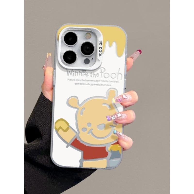 Couple Winnie the Pooh for iphone14 Apple 15promax phone case Huawei mate60P50 Honor 90