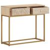 Console Table 90x30x76 Cm Solid Mango Wood and Iron