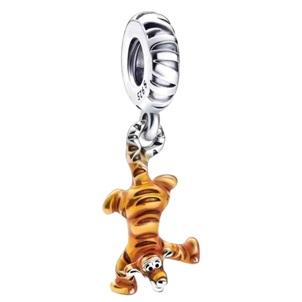 New In Co-Ed Copper Charms Bead Mickey Winnie The Pooh Stitch Cartoon Design For Ladies Bracelet DIY Craft Fine Jewelry Piece