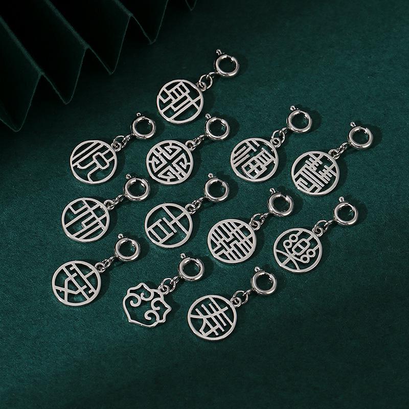 Přívěsky na náramek s charakterem Fu: Zlaté pískové přívěsky a distanční korálky pro DIY šperky