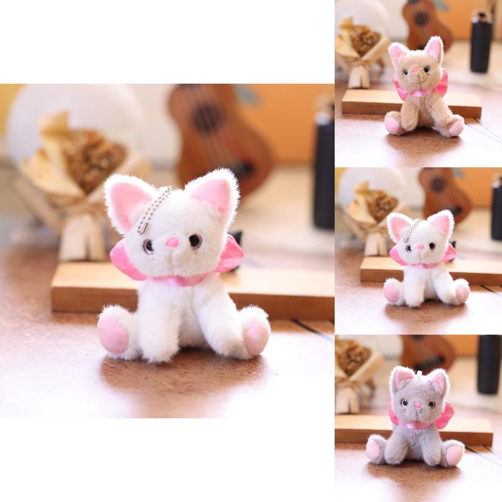 Plüsch-Katzen-Schlüsselanhänger mit PP-Baumwollfüllung für Taschen-Deko und Geschenkideen