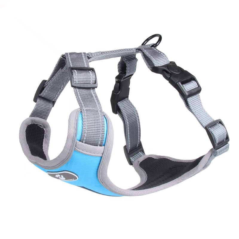 

Dog Breast Strap Hand Holding Rope Vest Strap Explosion-Proof Medium-Sized Dog Pet Supplies Shiba Inu Collar Small Size Dogs S-(recommended weight 3.00 kg-6.00 kg Sky Blue