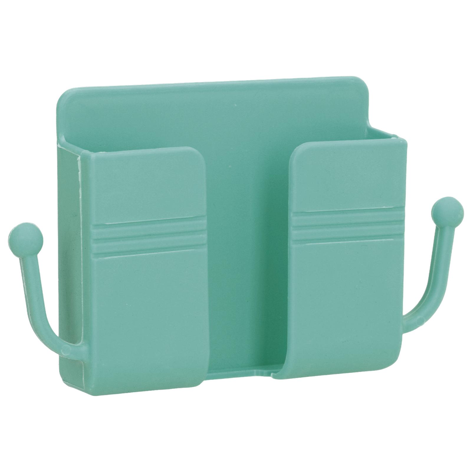 

Настенный ящик для хранения Многофункциональный настенный держатель для зарядки телефона для кровати, ванной комнаты, кухни, офисаЗеленый зелёный