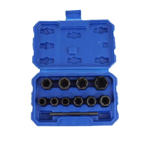 

11-Piece Nut Twister Set, Nut Socket Set 9-19mm, Nut Removal, Twist Socket, Nut Extractor, DIY Nut Extractor, Bolt and Nut Removal, Car Repair, Easy F