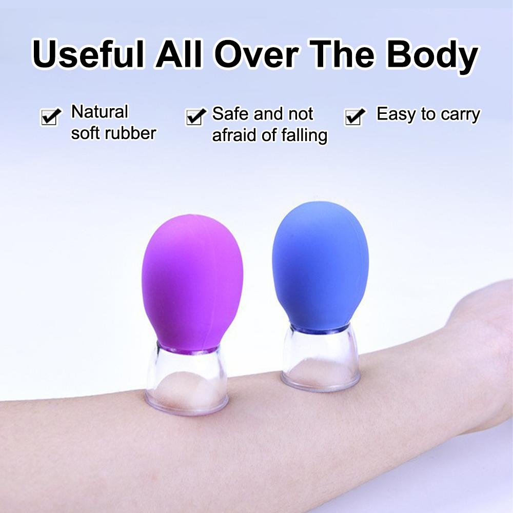 Facial Cupping Massage Cups Rubber Vacuum Cupping Set Facial Relaxation Nipple Correction Body Skin Lifting Cupping Device