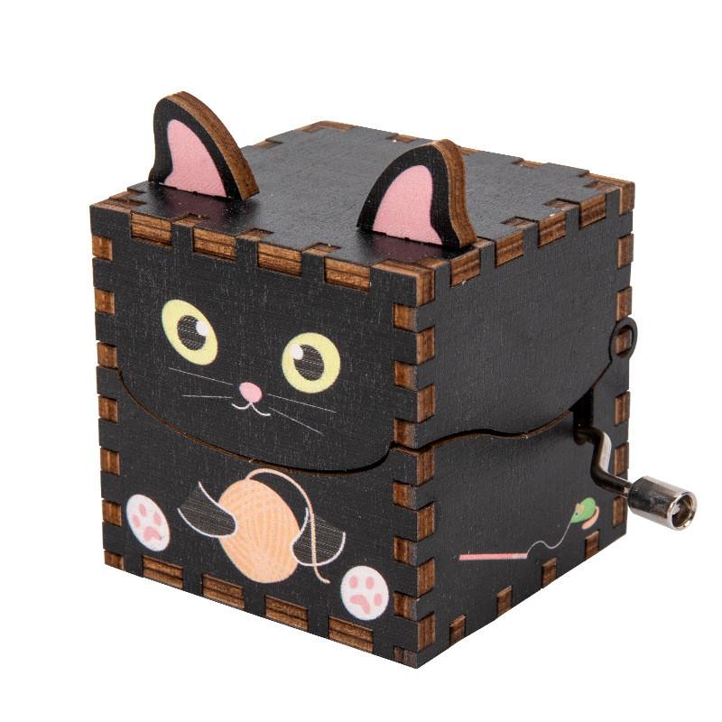 Wooden Animal Rabbit Fox Panda Shape Music Box Toy For Kids Ages 3 To 6 Gift For Girls