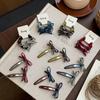 Korean Retro Plaid Bow Hairpin Hairpin Ins Basic All-match Girls Do Not Hurt Their Hair Side Bangs Hairpin