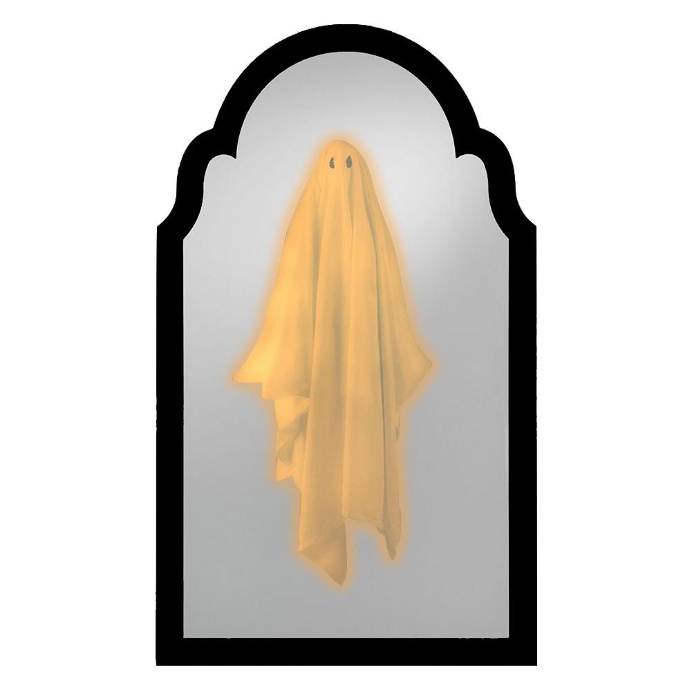 Halloween Ghost Mirror Night Light Halloween Spooky Scary Ghosts Table Mirror LED Ghost Hologram Mirror Decorations