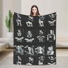 Mein alles Arianas Grandes Deckenbezug Fleece-Kuscheldecke Flugzeug Reise Dekoration Leichte Bettdecke,